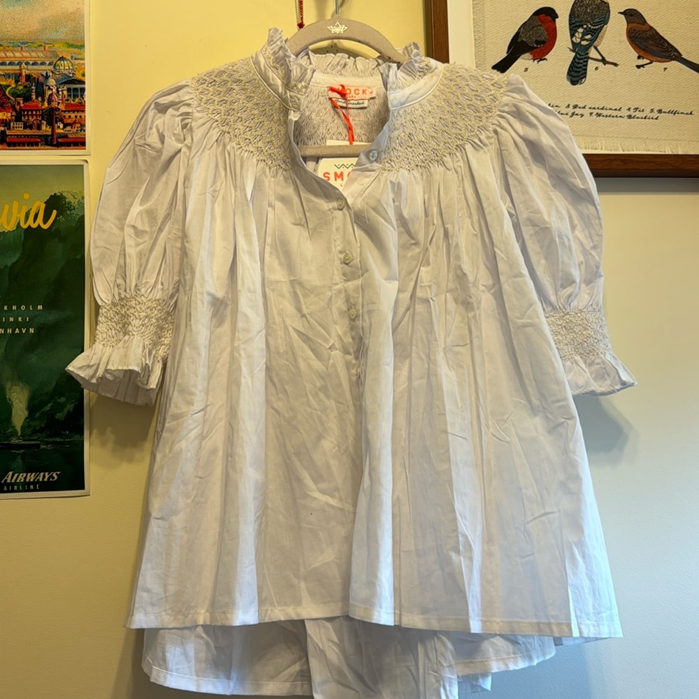 Smock London White Blouse
